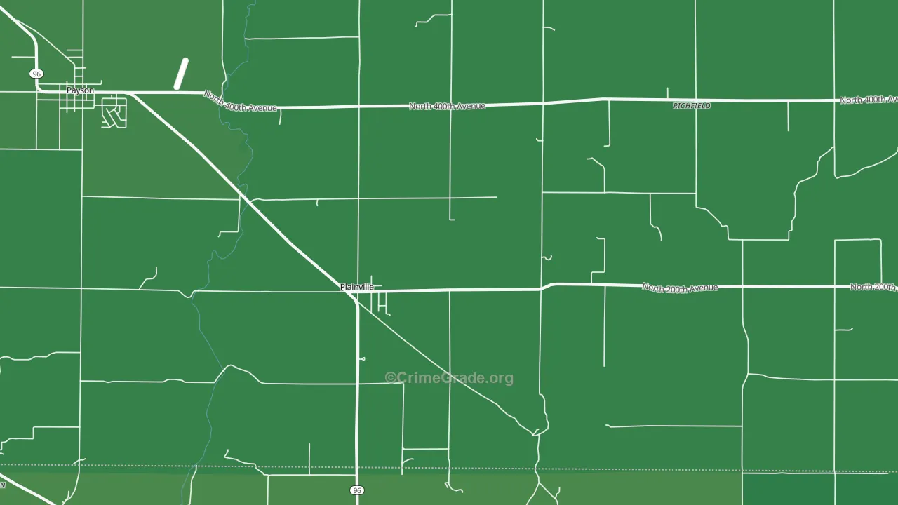 62365, IL Map of Vehicle Theft Rates