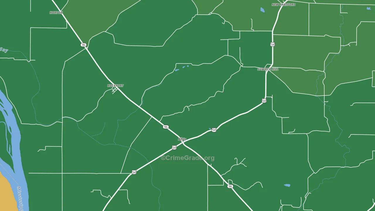 62370, IL Map of Vehicle Theft Rates