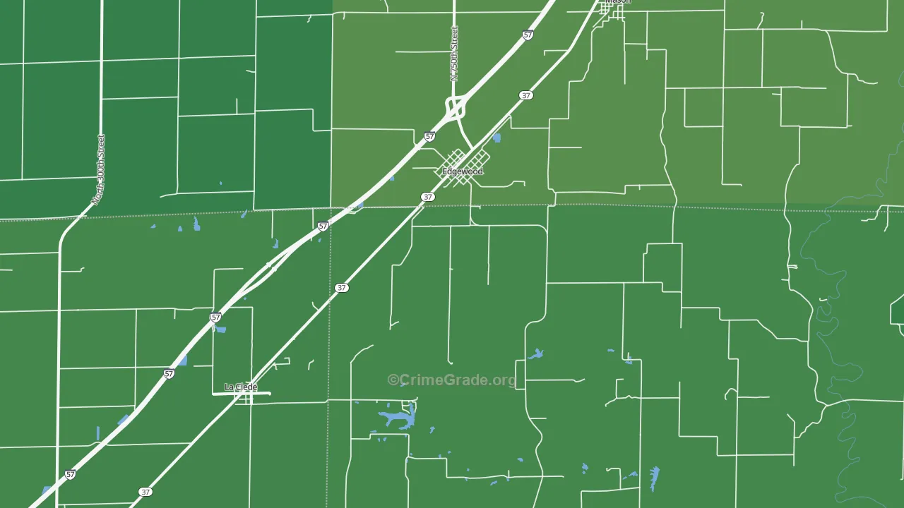 62426, IL Map of Vehicle Theft Rates