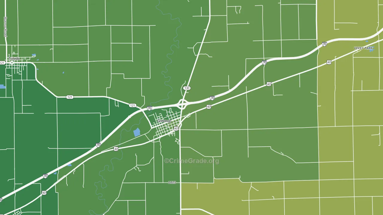 62428, IL Map of Vehicle Theft Rates