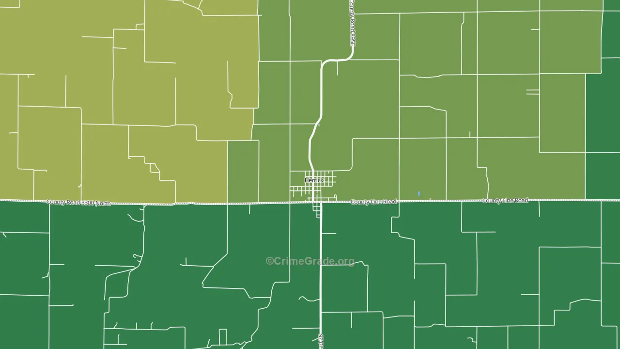 62431, IL Map of Vehicle Theft Rates