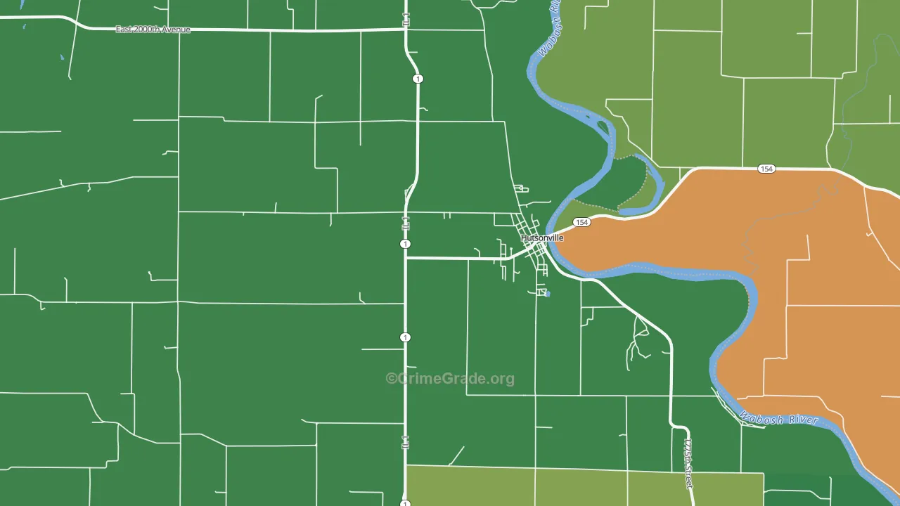 62433, IL Map of Vehicle Theft Rates