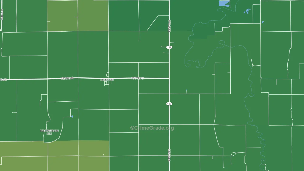 62438, IL Map of Vehicle Theft Rates