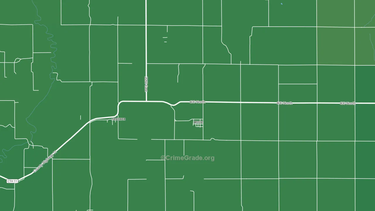 62444, IL Map of Vehicle Theft Rates