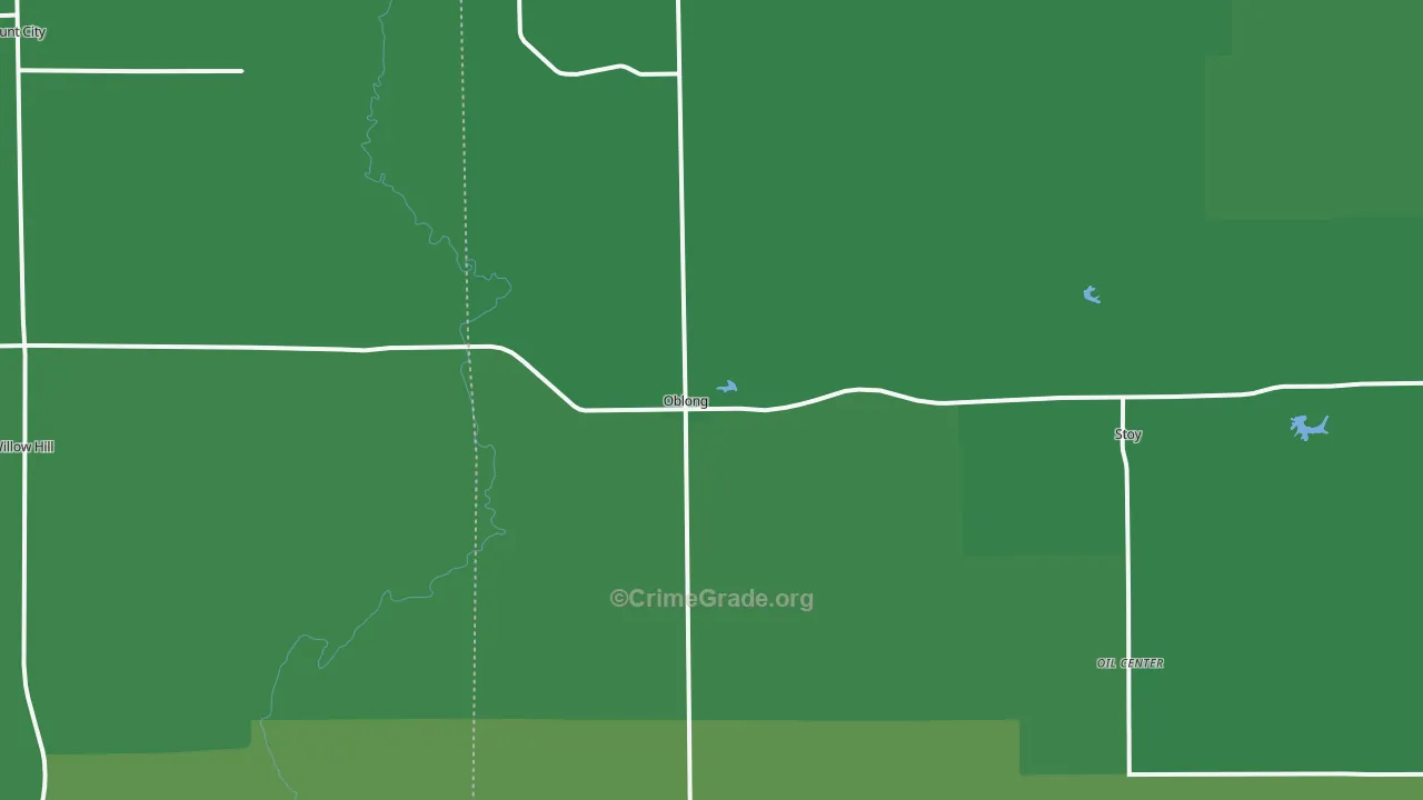 62449, IL Map of Vehicle Theft Rates