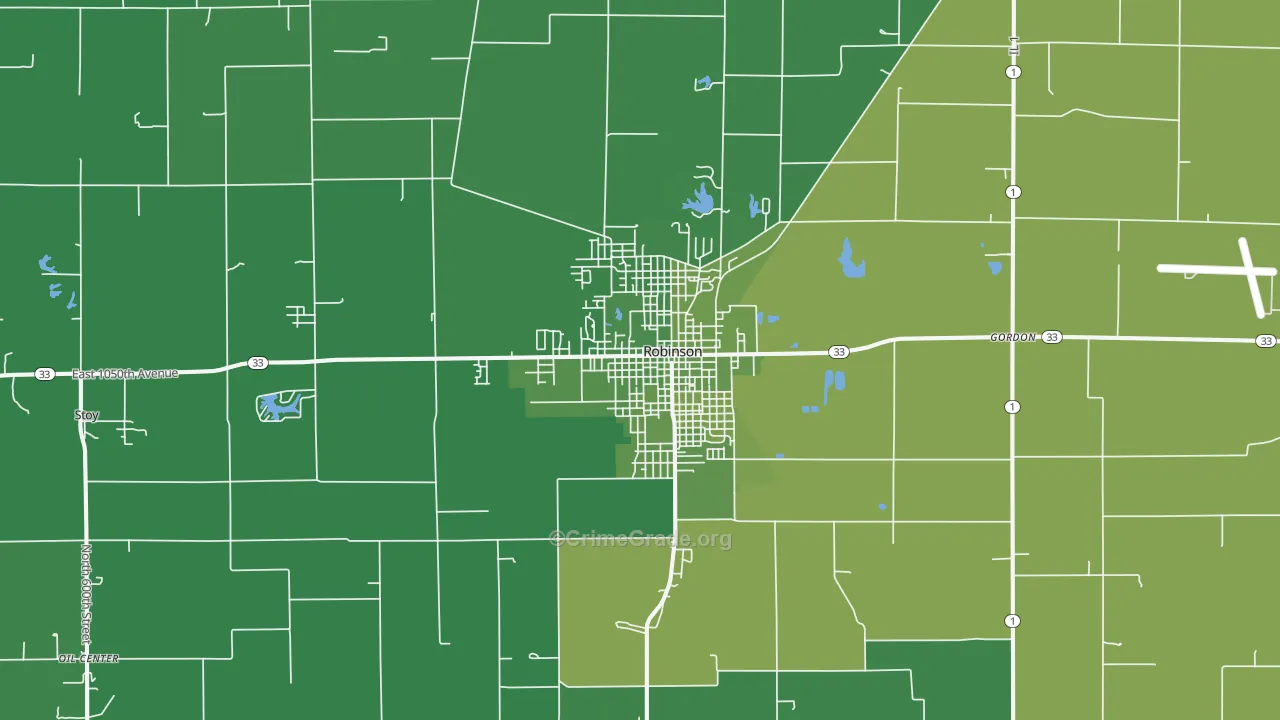 62454, IL Map of Vehicle Theft Rates