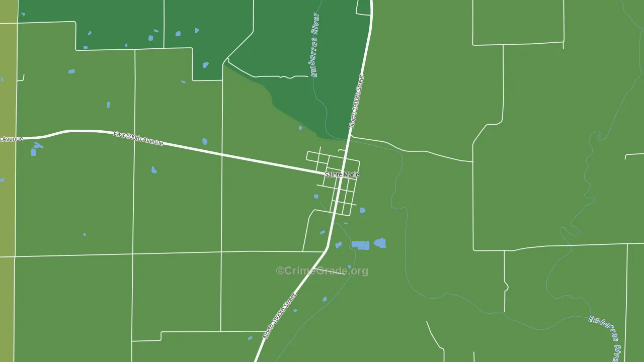 62459, IL Map of Vehicle Theft Rates