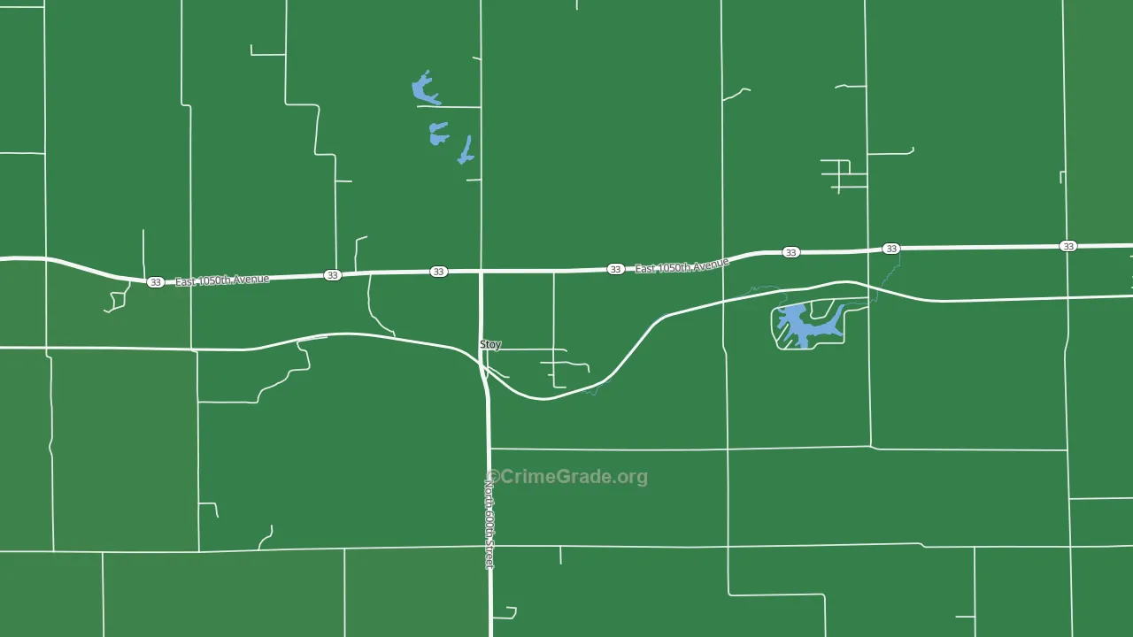 62464, IL Map of Vehicle Theft Rates