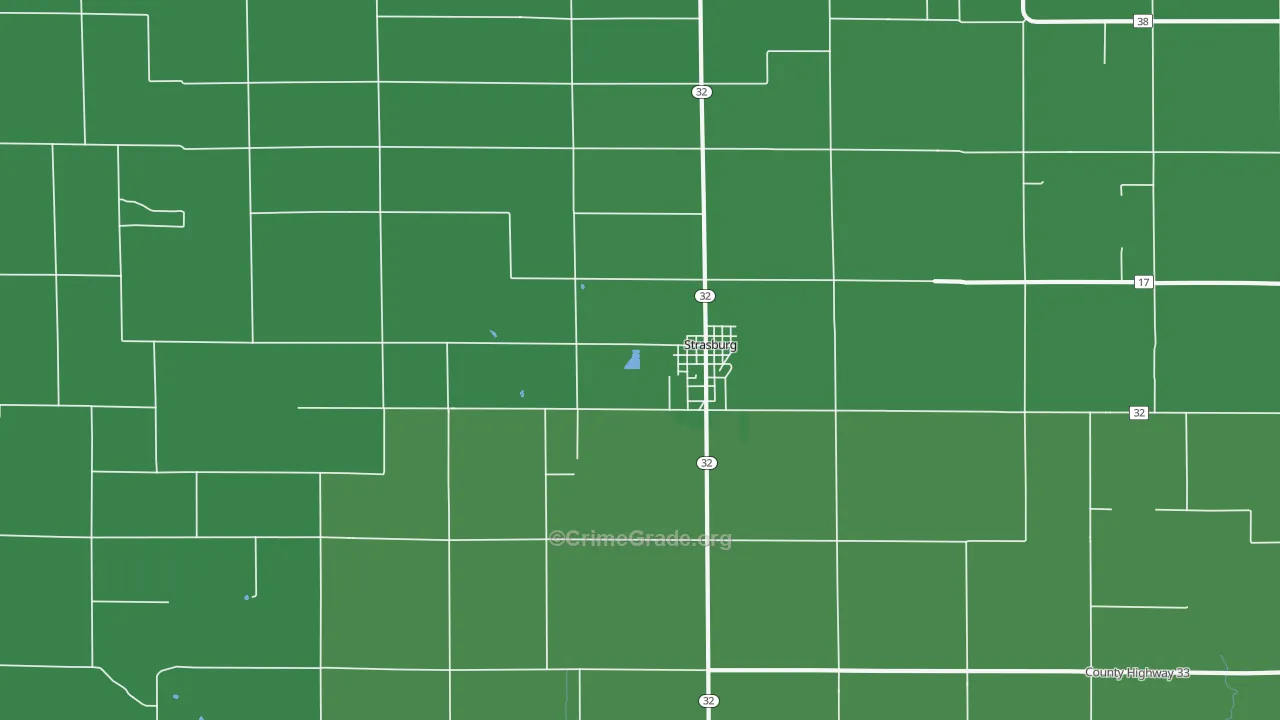 62465, IL Map of Vehicle Theft Rates