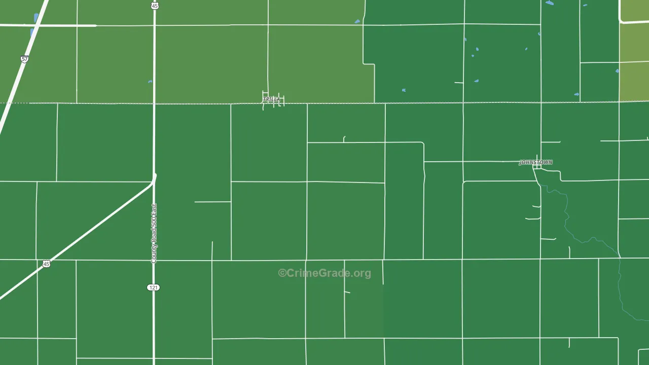 62469, IL Map of Vehicle Theft Rates