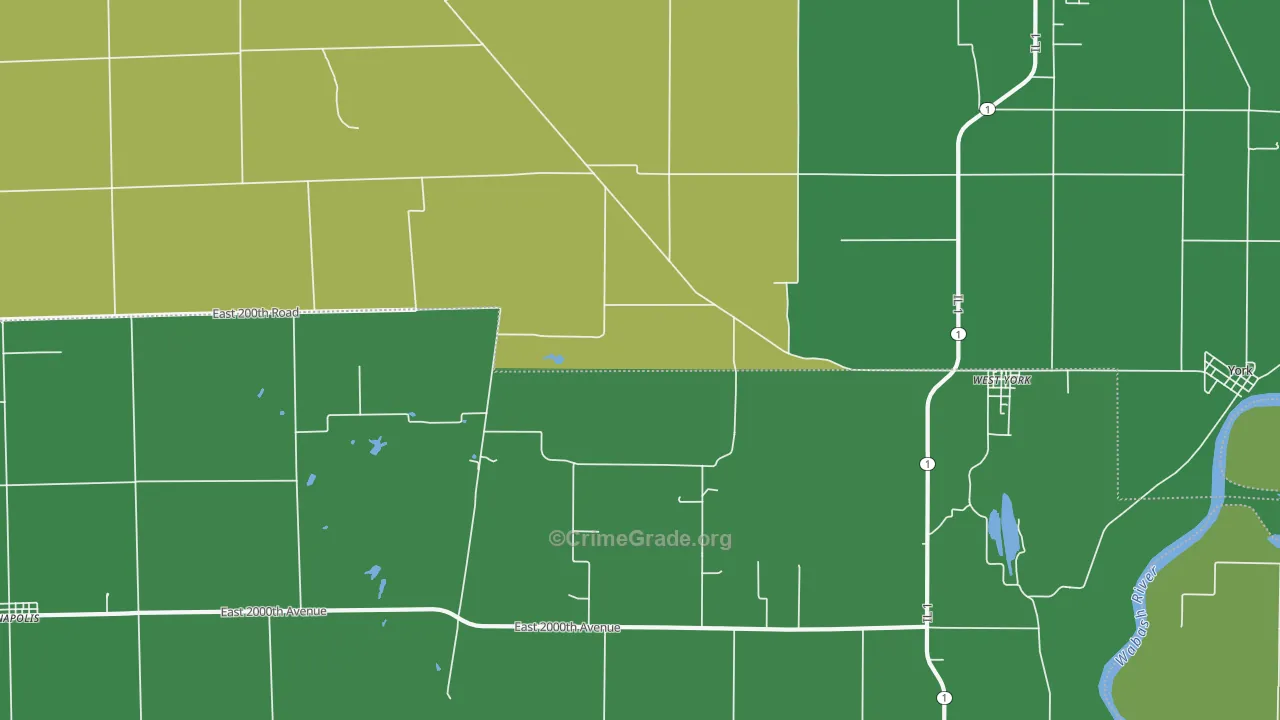 62478, IL Map of Vehicle Theft Rates