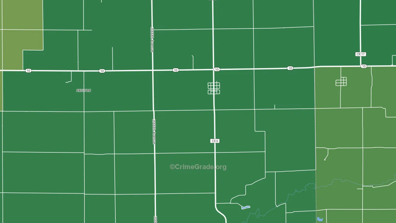 62512, IL Map of Vehicle Theft Rates