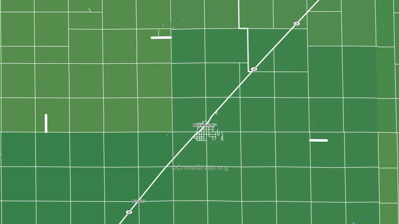 62513, IL Map of Vehicle Theft Rates