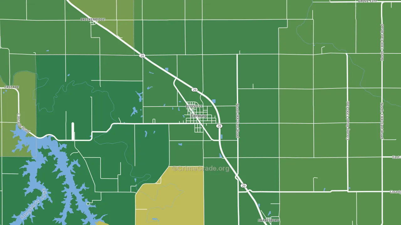 62531, IL Map of Vehicle Theft Rates