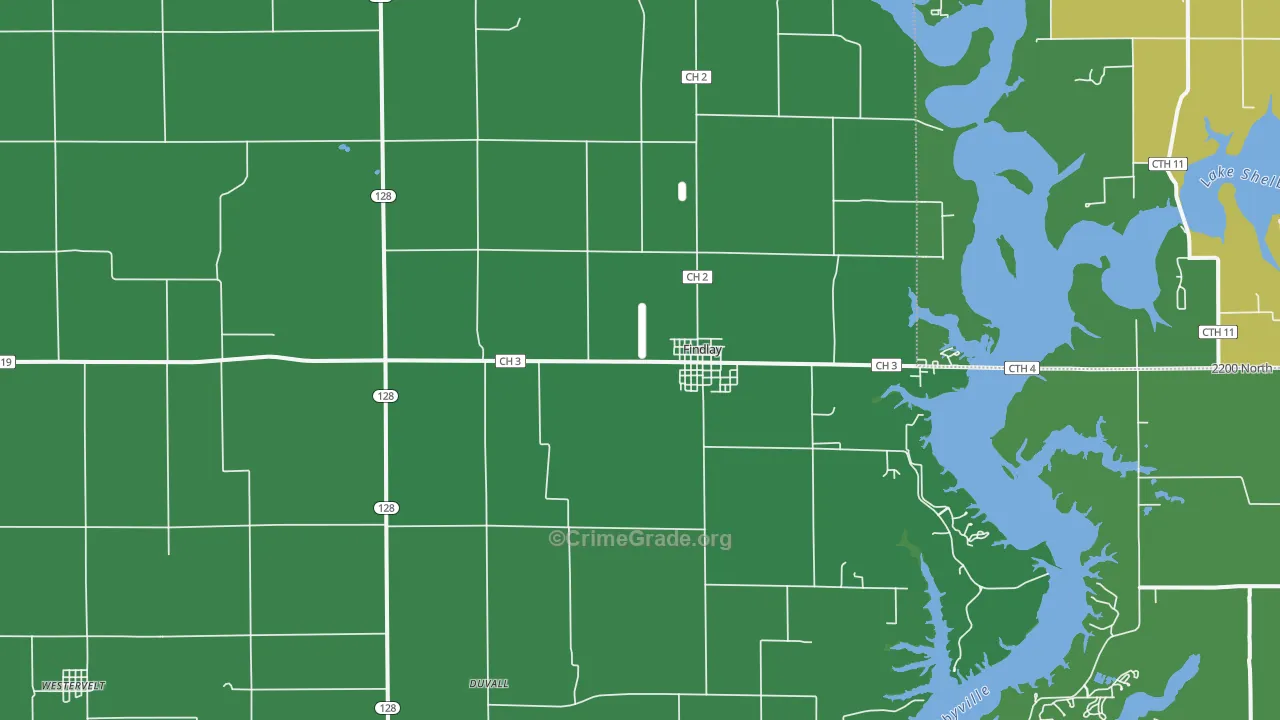 62534, IL Map of Vehicle Theft Rates