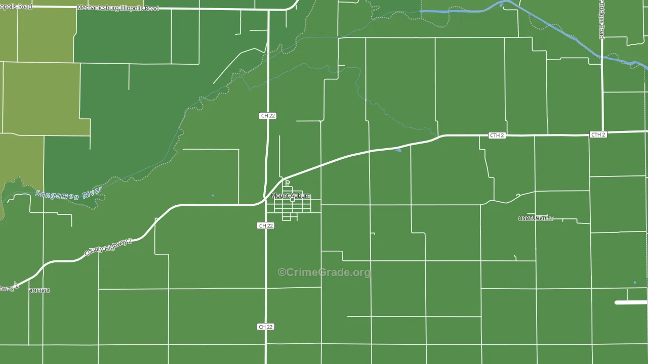 62547, IL Map of Vehicle Theft Rates