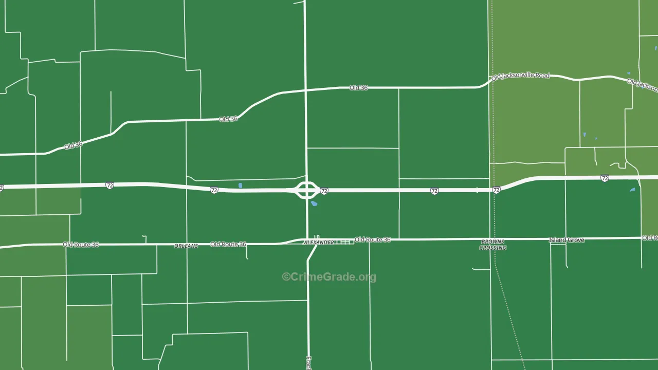 62601, IL Map of Vehicle Theft Rates