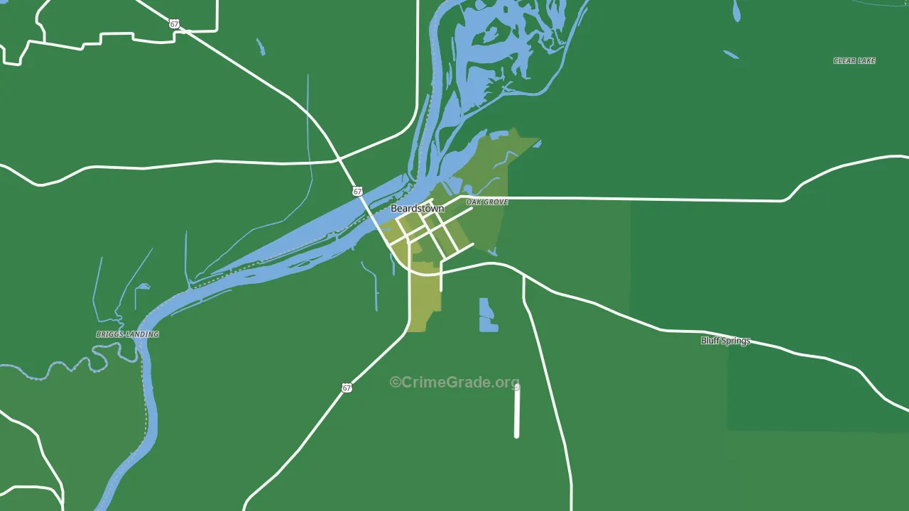 62618, IL Map of Vehicle Theft Rates
