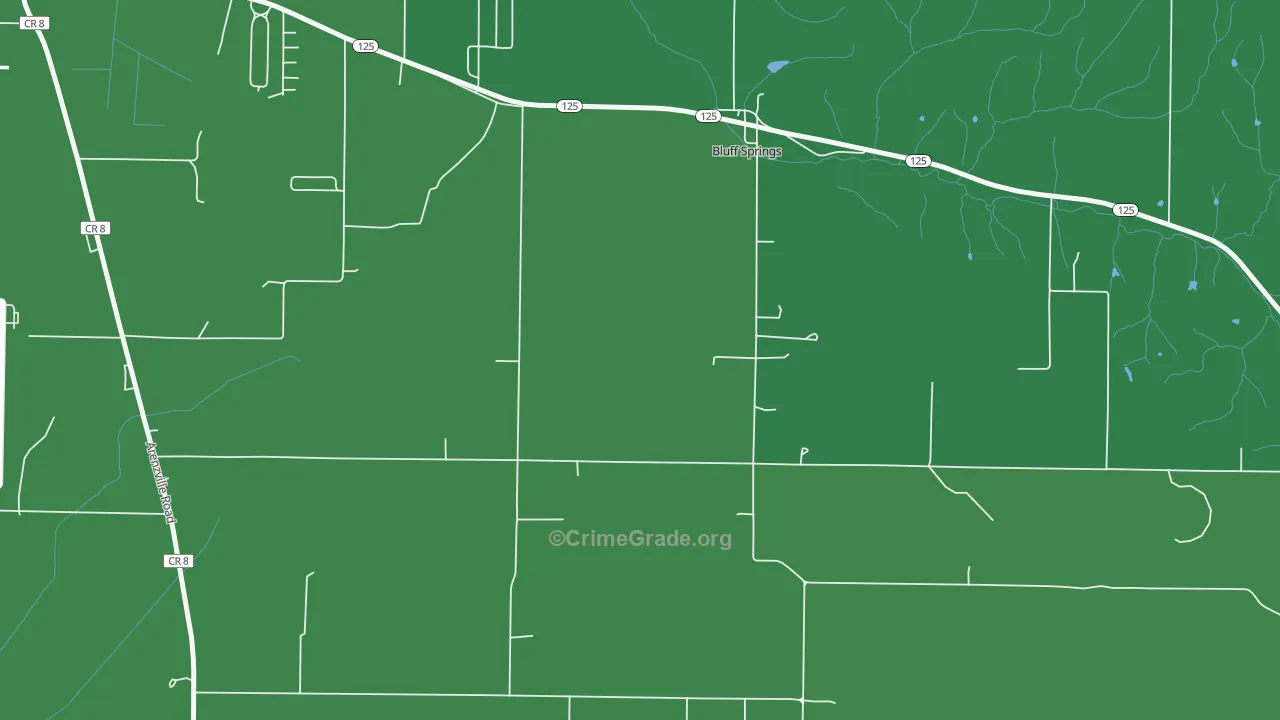 62622, IL Map of Vehicle Theft Rates