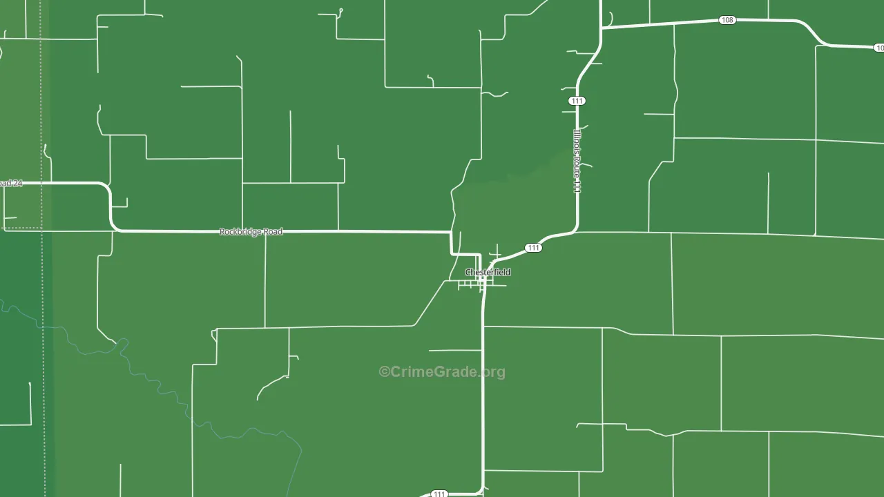 62630, IL Map of Vehicle Theft Rates