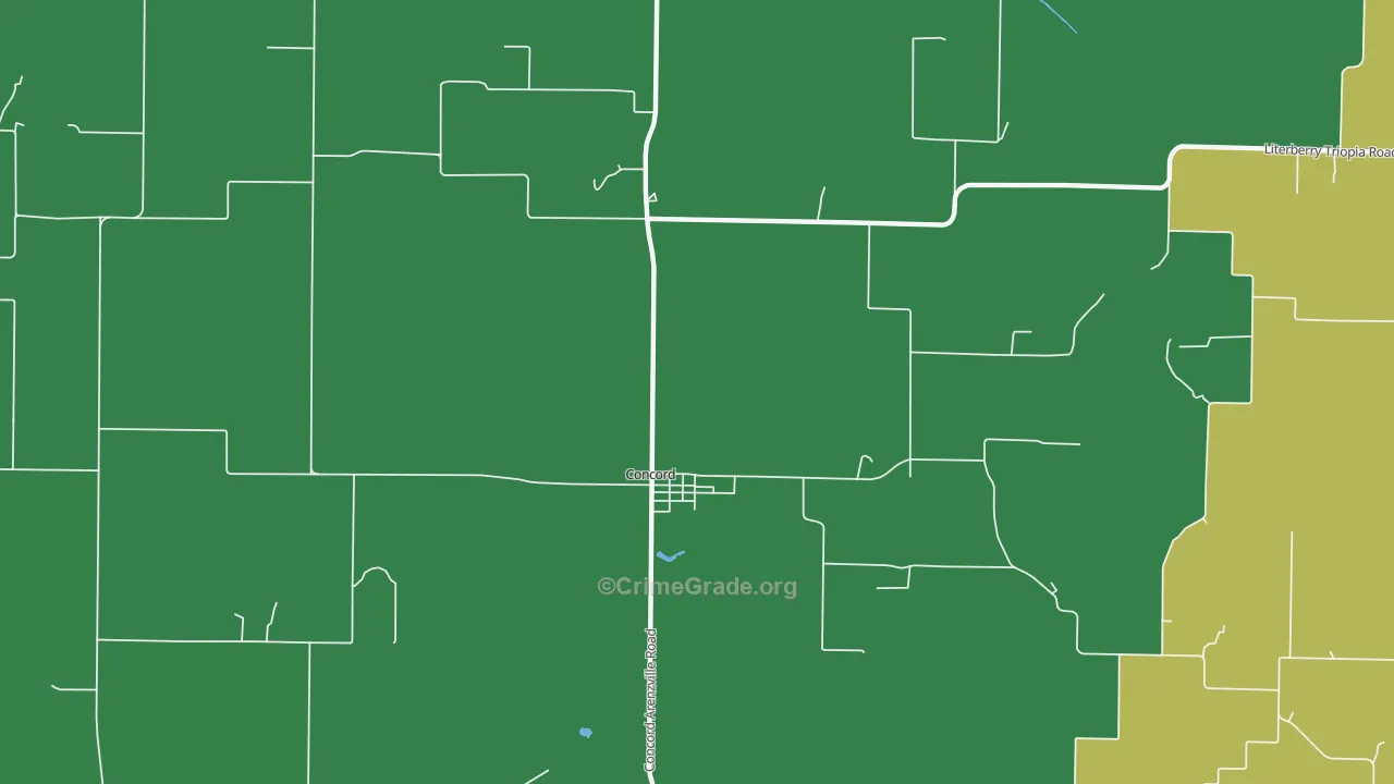 62631, IL Map of Vehicle Theft Rates