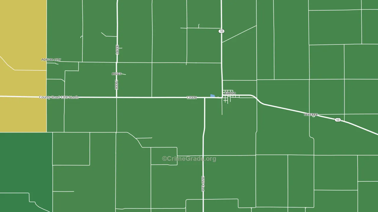 62633, IL Map of Vehicle Theft Rates