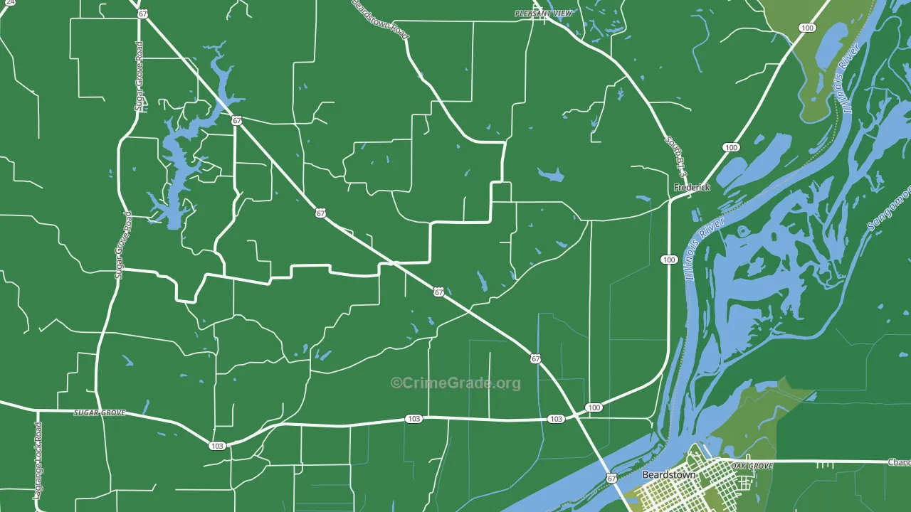 62639, IL Map of Vehicle Theft Rates