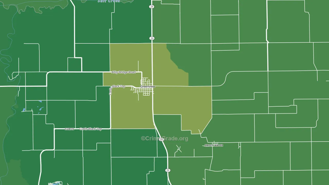 62642, IL Map of Vehicle Theft Rates