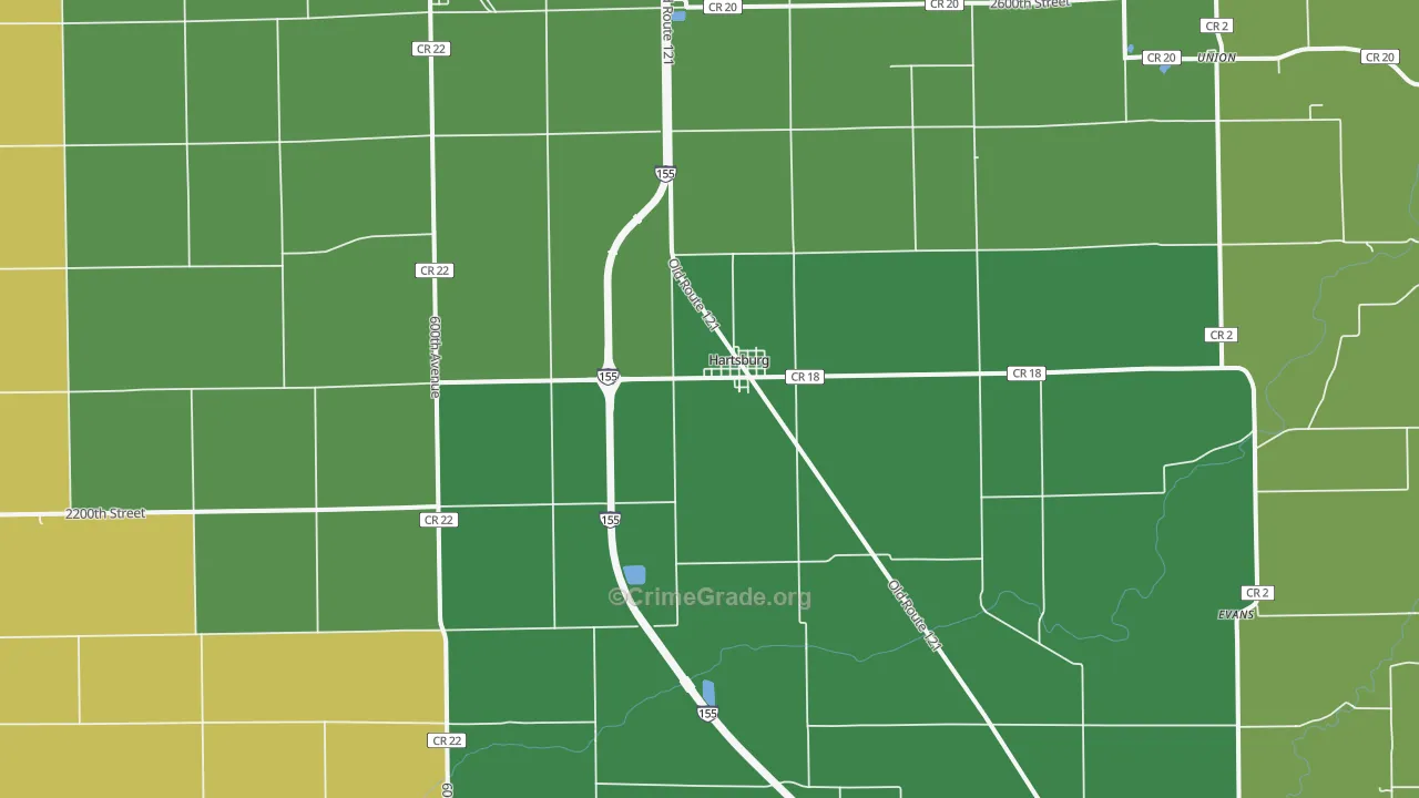 62643, IL Map of Vehicle Theft Rates
