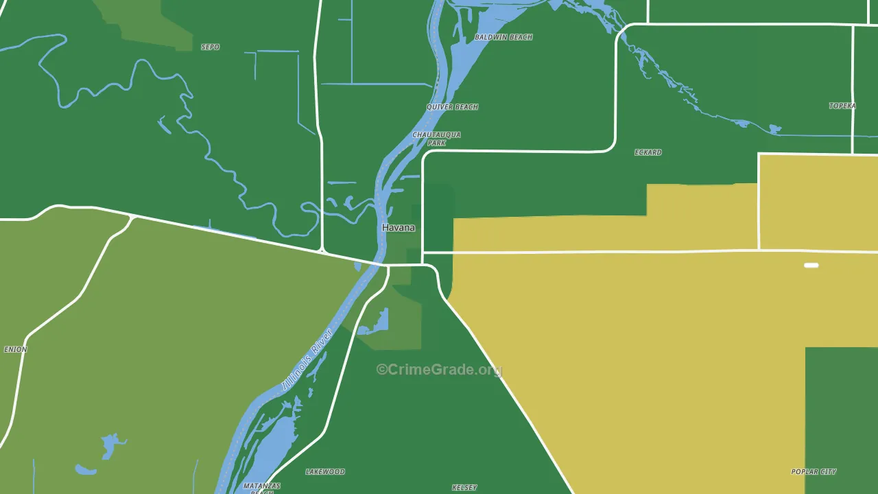 62644, IL Map of Vehicle Theft Rates