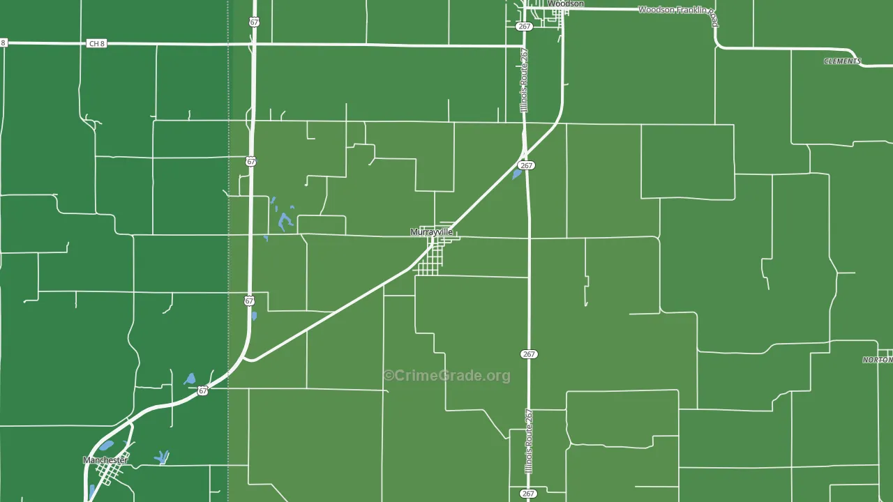 62668, IL Map of Vehicle Theft Rates