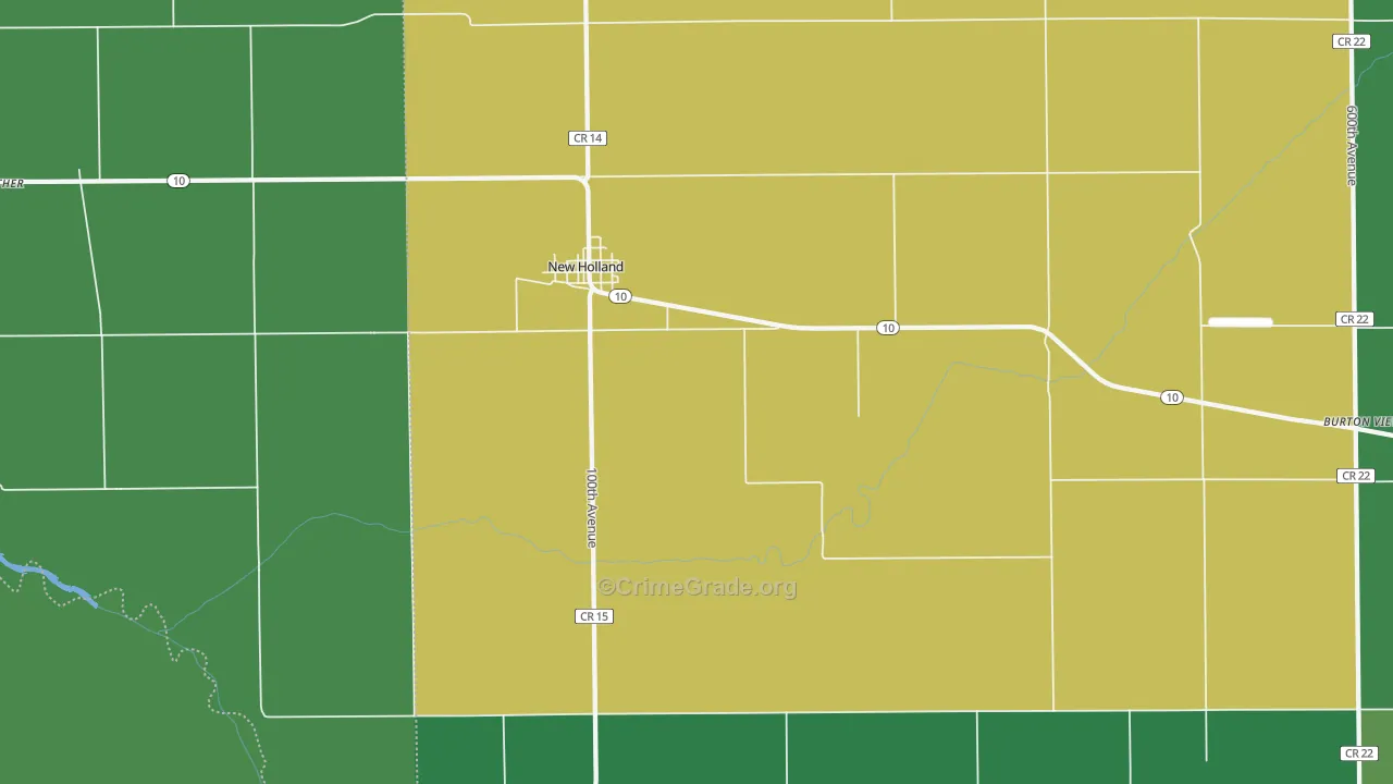 62671, IL Map of Vehicle Theft Rates