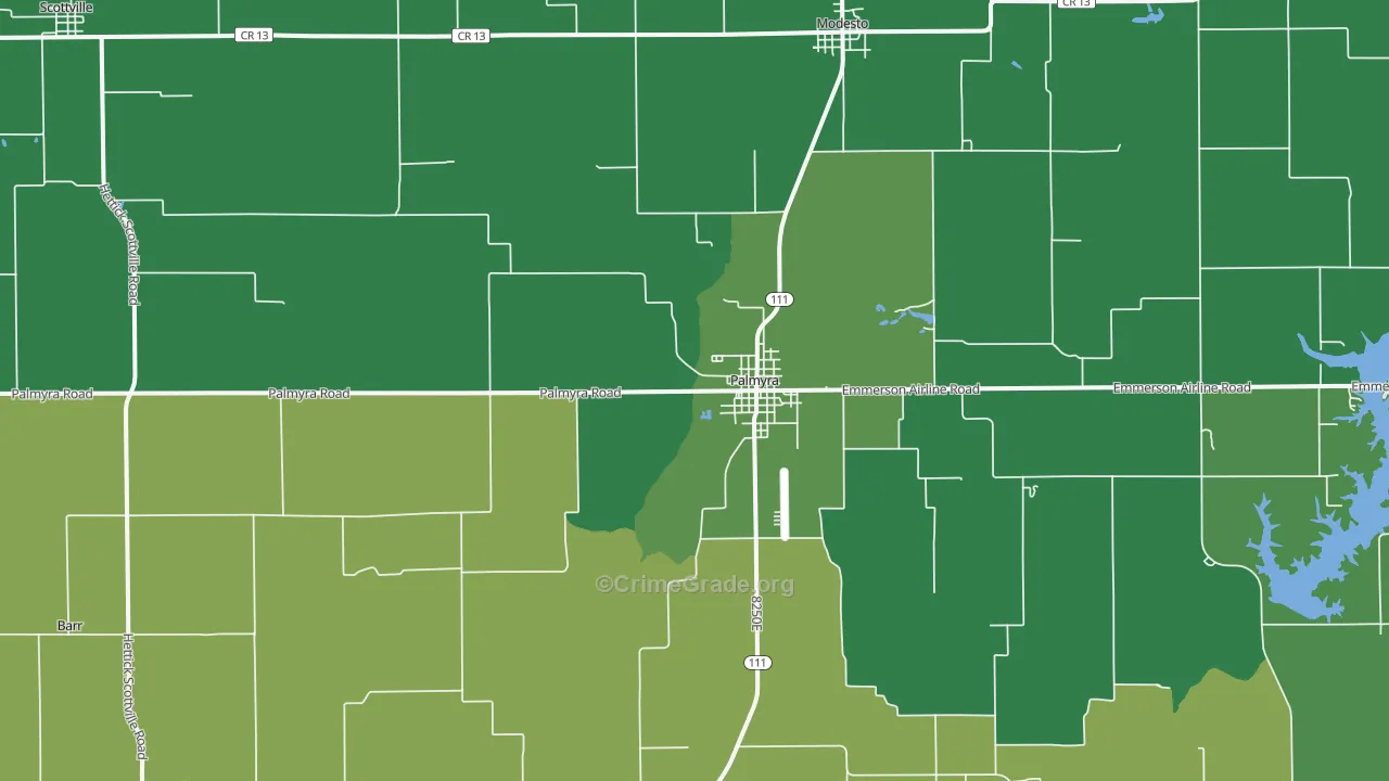 62674, IL Map of Vehicle Theft Rates