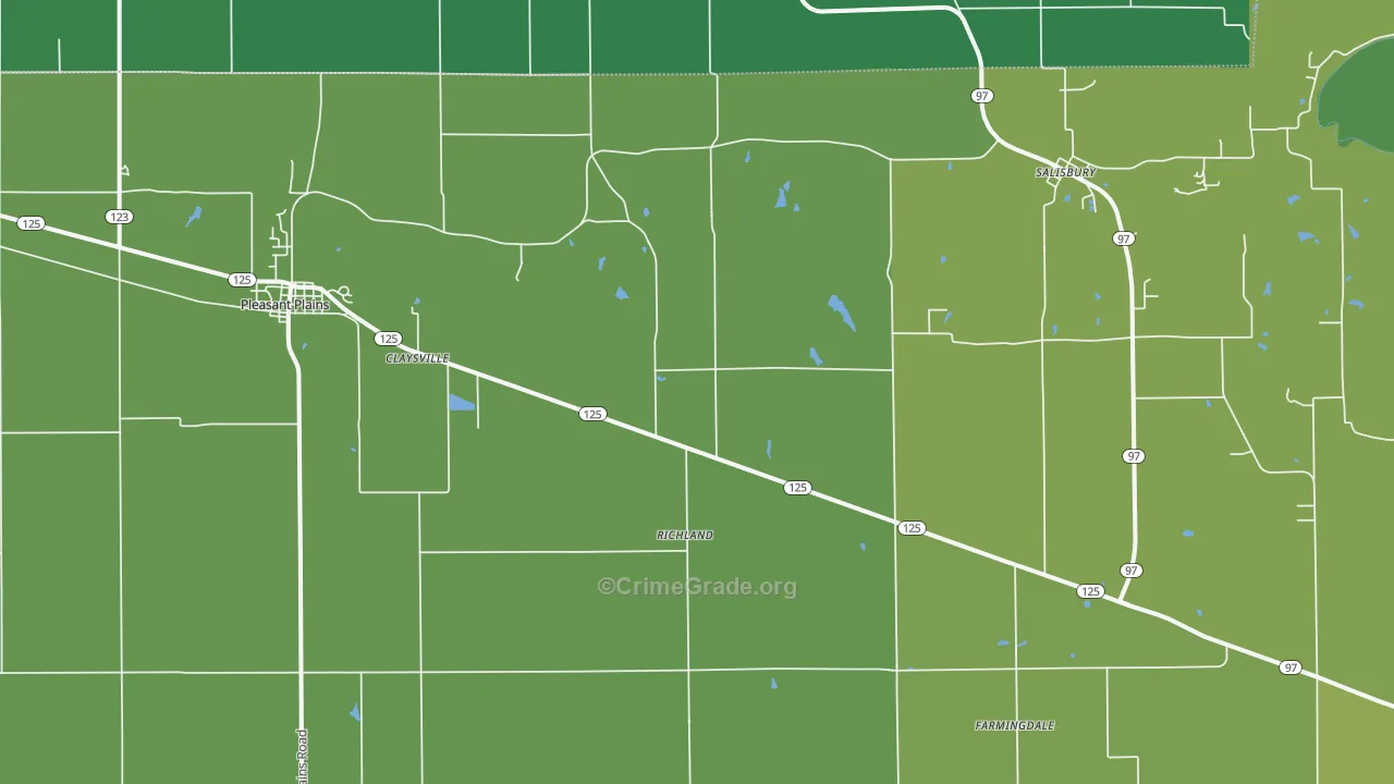62677, IL Map of Vehicle Theft Rates