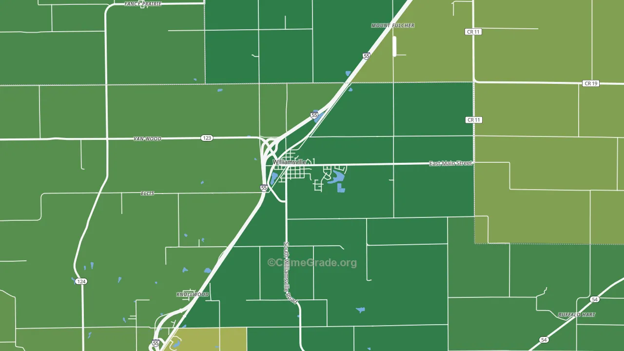 62693, IL Map of Vehicle Theft Rates