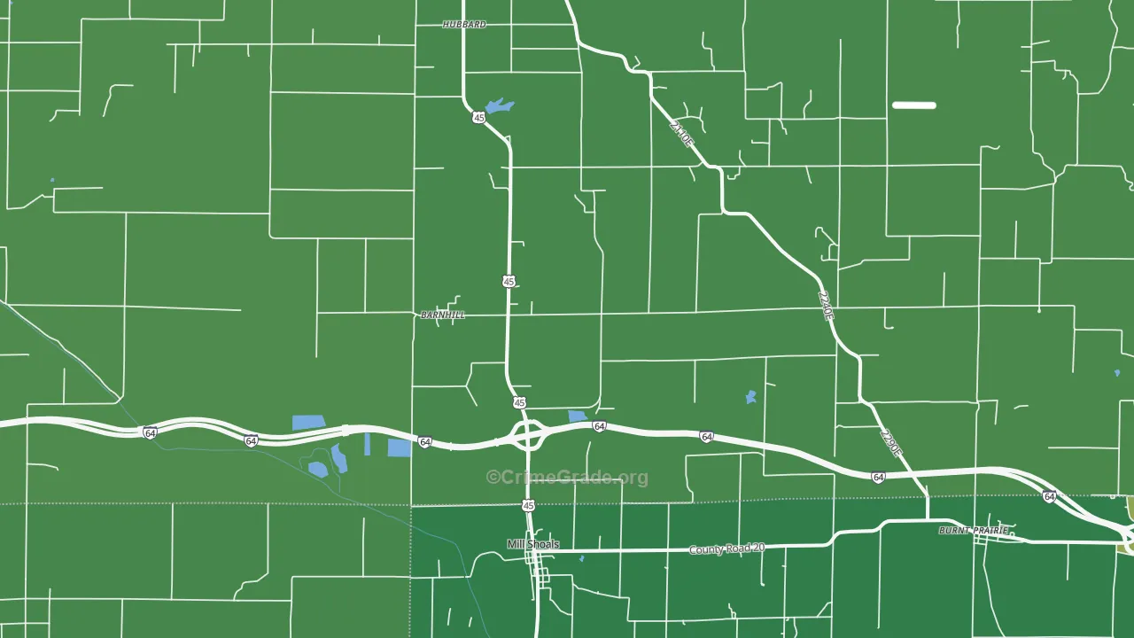 62809, IL Map of Vehicle Theft Rates