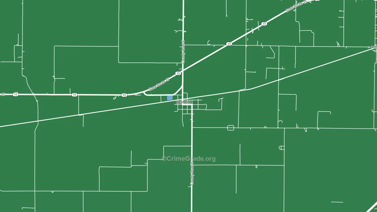 62811, IL Map of Vehicle Theft Rates