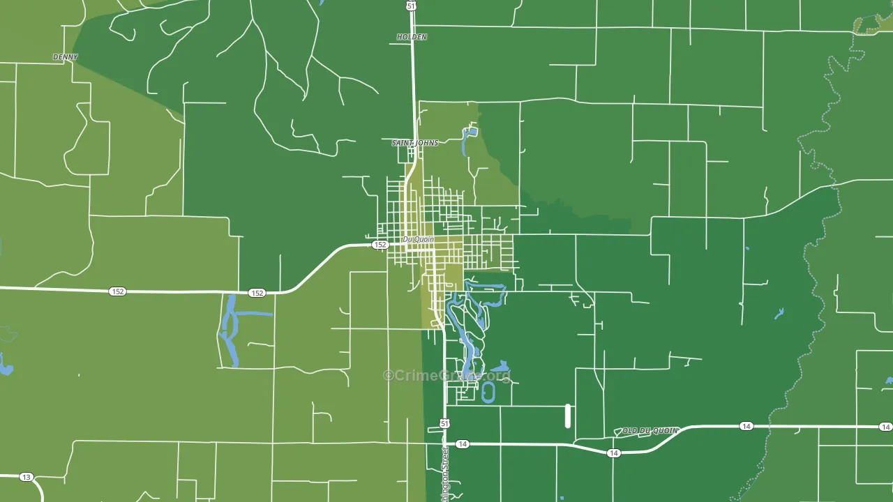 62832, IL Map of Vehicle Theft Rates