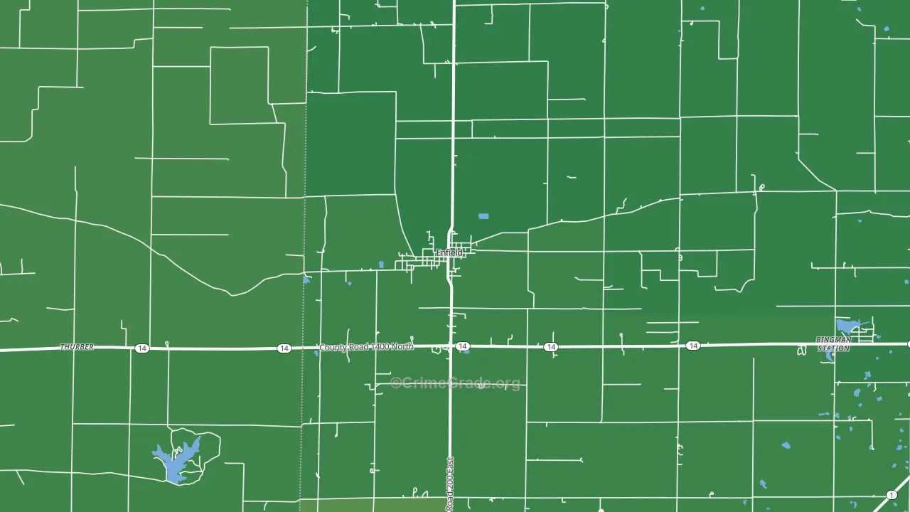 62835, IL Map of Vehicle Theft Rates