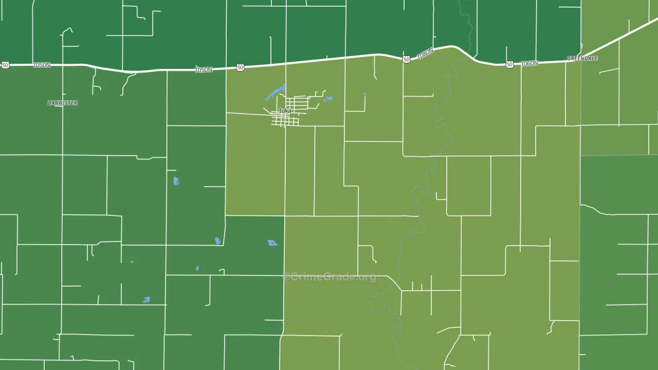 62849, IL Map of Vehicle Theft Rates