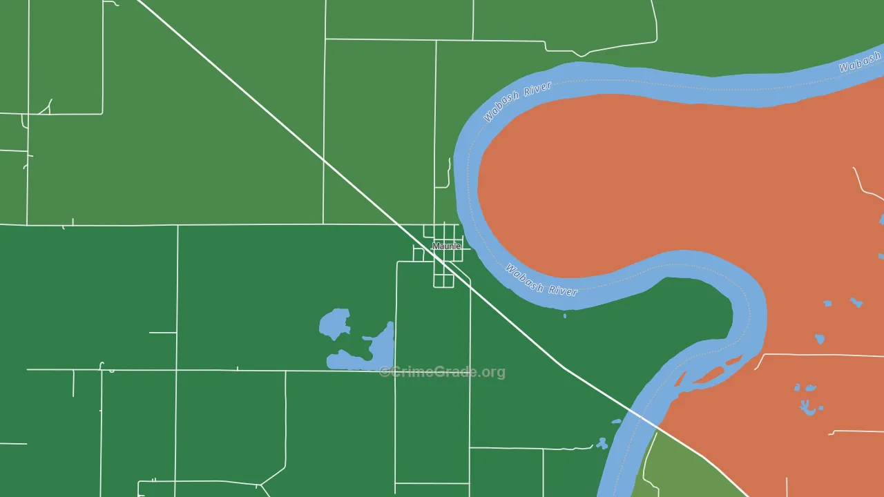 62861, IL Map of Vehicle Theft Rates