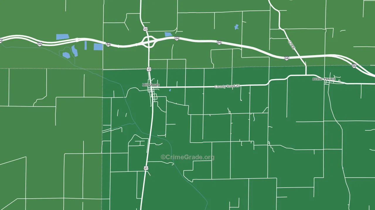 62862, IL Map of Vehicle Theft Rates