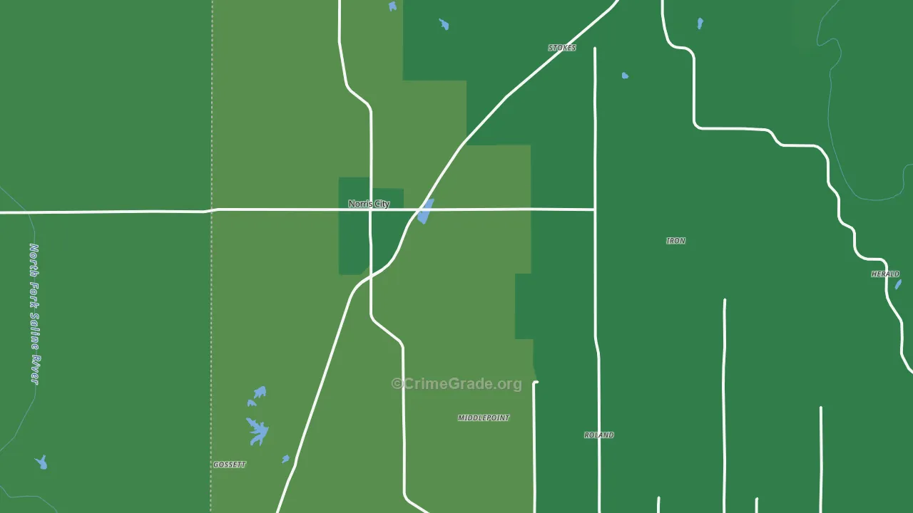 62869, IL Map of Vehicle Theft Rates