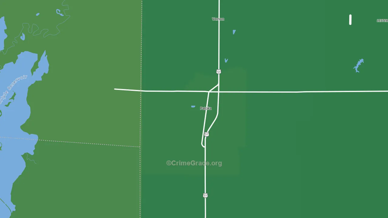 62875, IL Map of Vehicle Theft Rates
