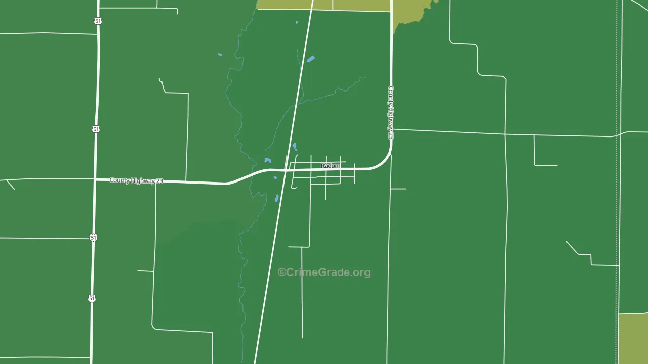 62876, IL Map of Vehicle Theft Rates
