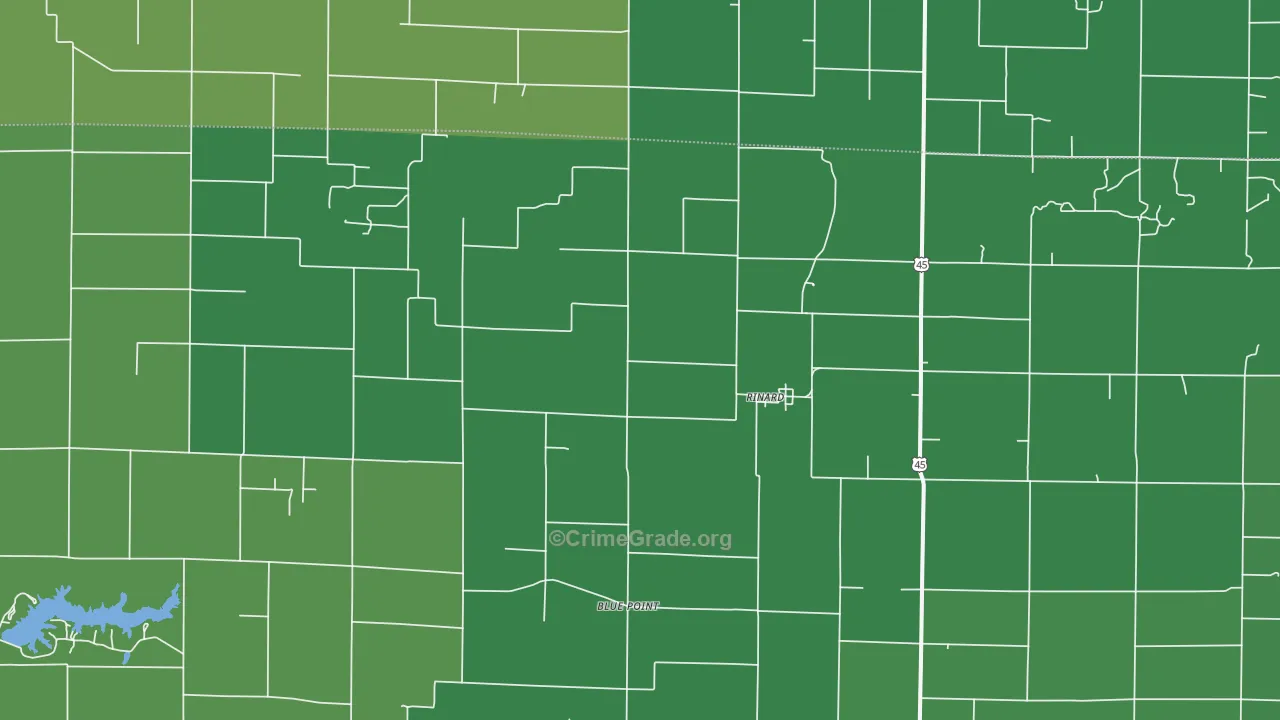 62878, IL Map of Vehicle Theft Rates