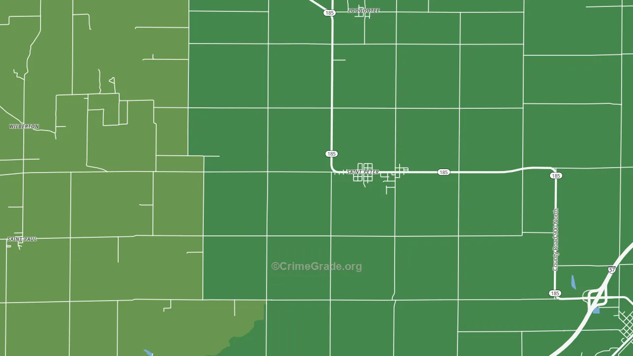 62880, IL Map of Vehicle Theft Rates