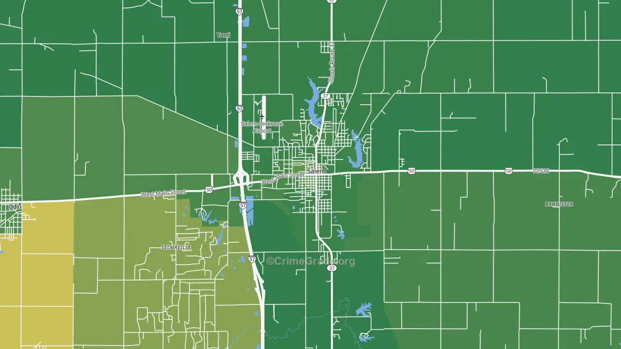 62881, IL Map of Vehicle Theft Rates