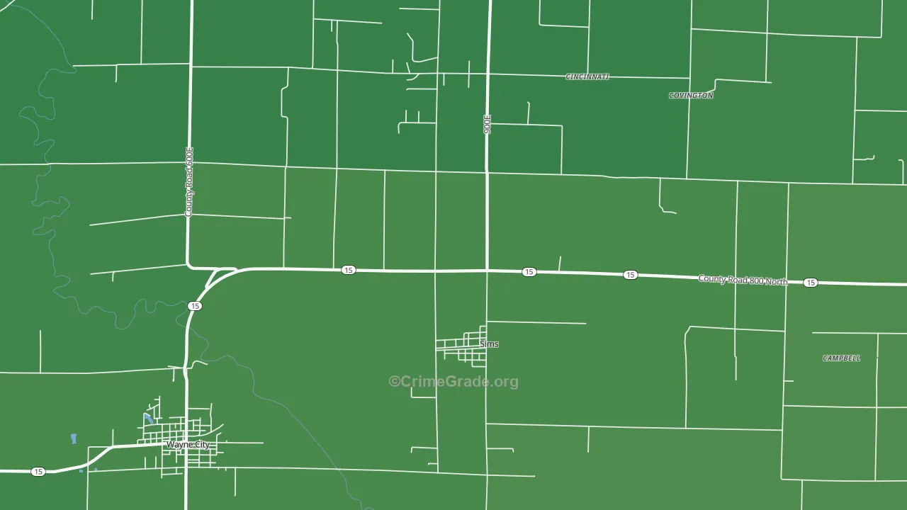 62886, IL Map of Vehicle Theft Rates