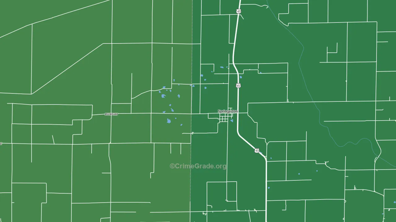 62887, IL Map of Vehicle Theft Rates